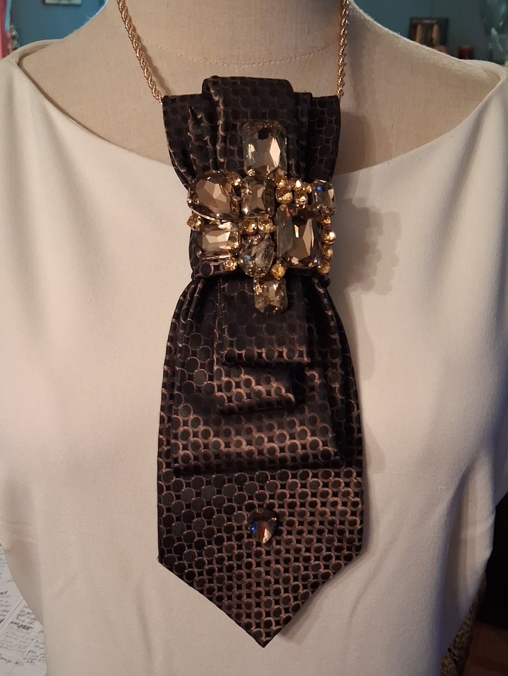 Van Heusen Upcycled Necktie Necklace